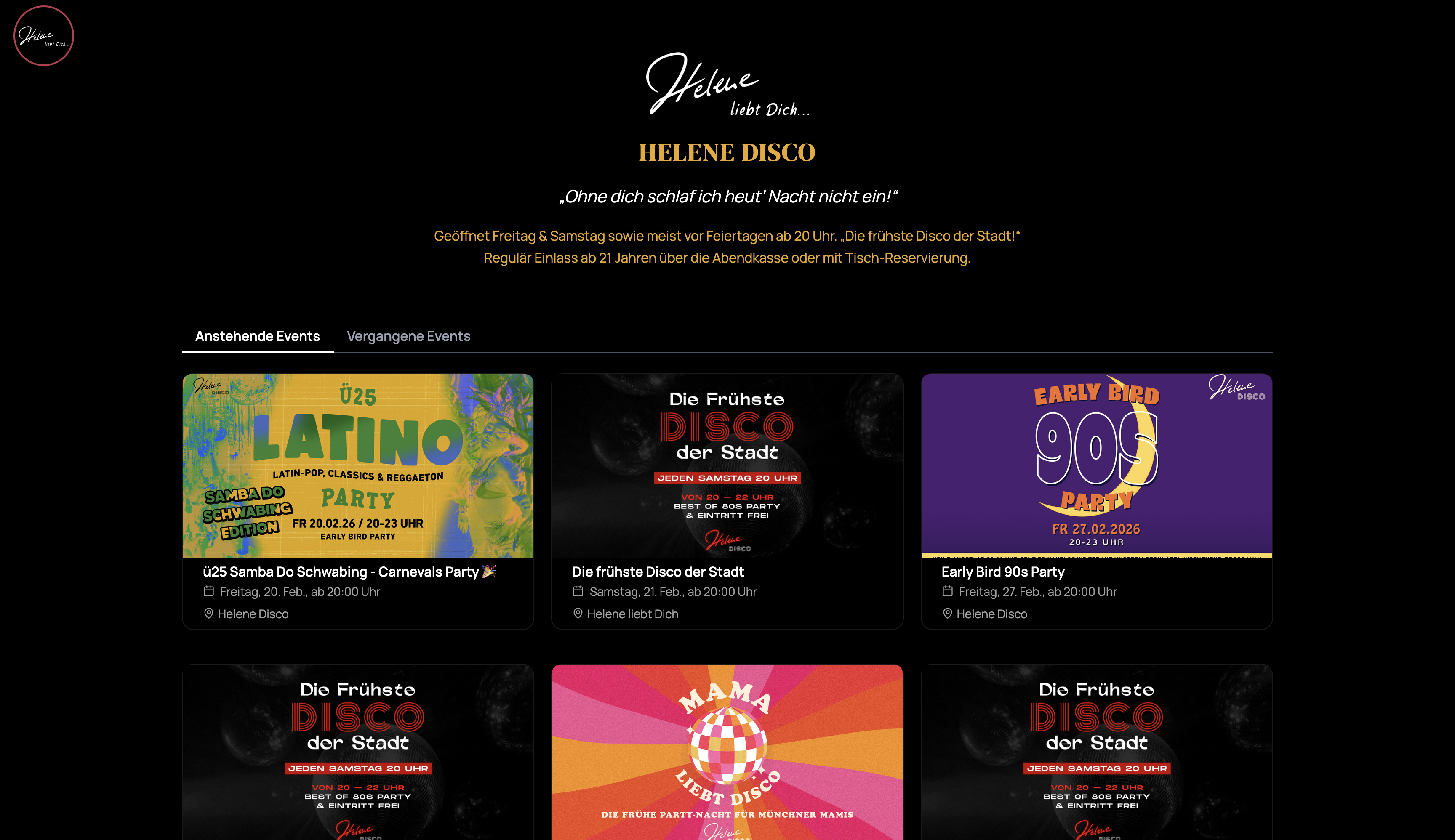 Beispiel einer HostIt Event-Website